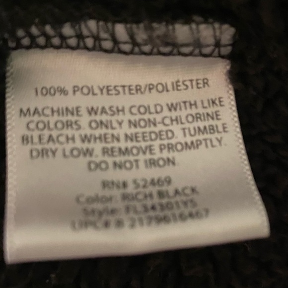 Women's Black Hooded Jacket Size Large - Picture 13 of 13